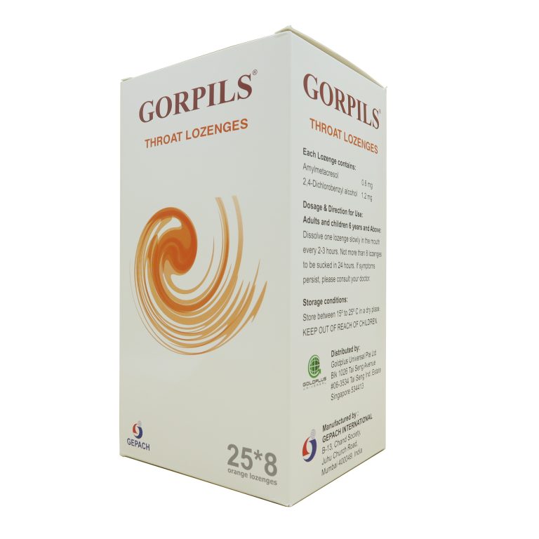 Gorpils Throat Lozenges 25x8s - Alcare Pharmaceuticals Pte Ltd