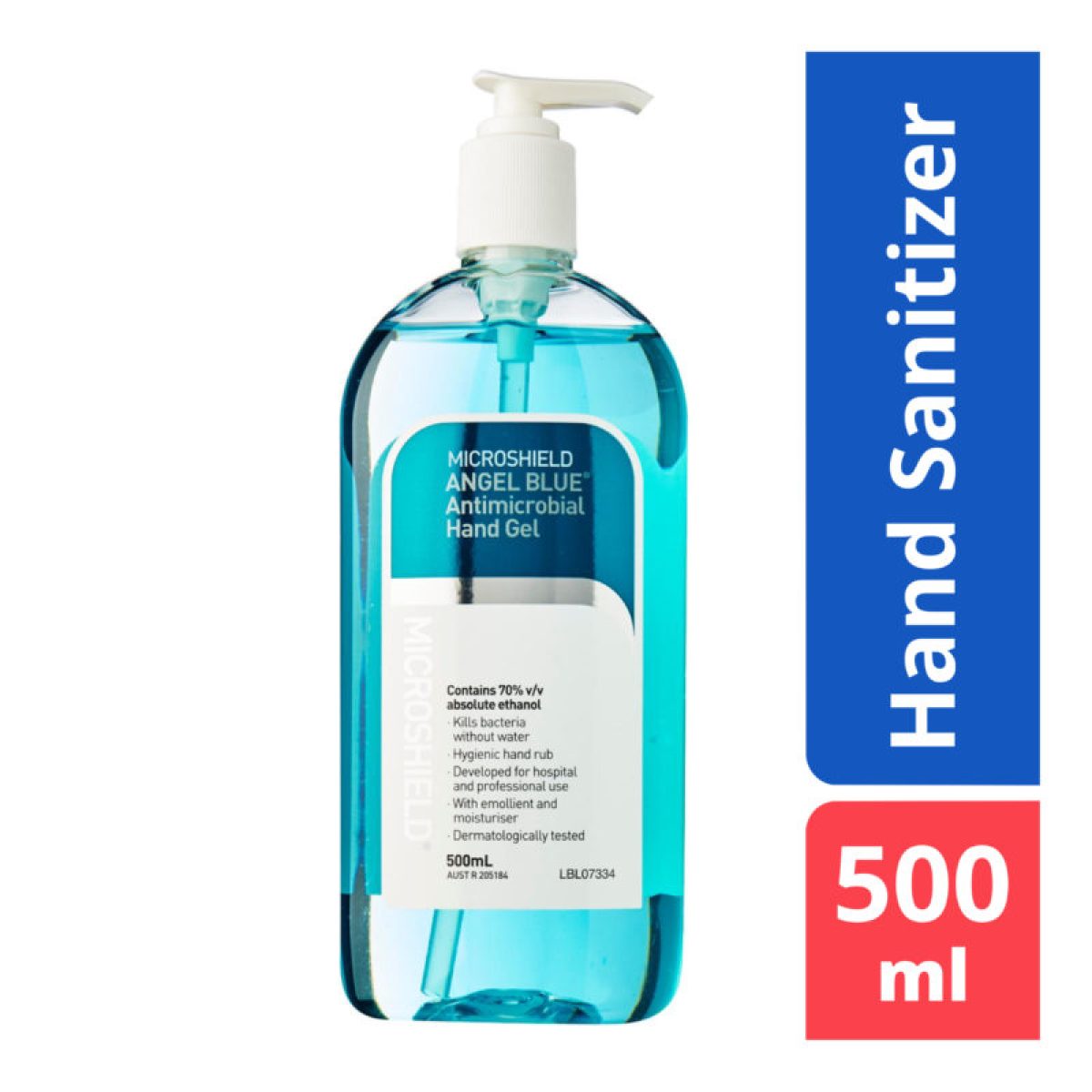 Microshield Angel Blue® Antimicrobial Hand Gel 500ml - Alcare