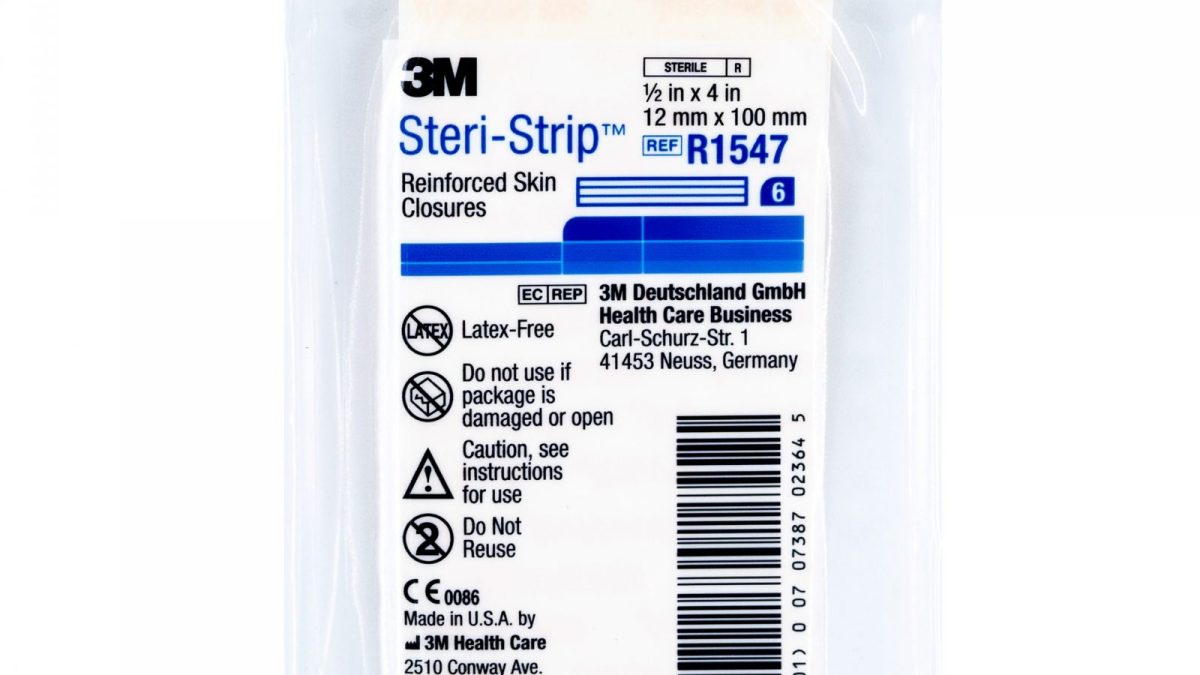 The 3M R1547 Steri-Strip 12mm x 100mm, 50x6s - Alcare